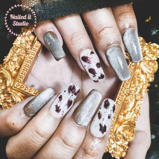 Amazing panther print nail art by Nailed It Studio